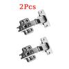 2 Pcs Stainless Steel Cabinet Door Hinges Close Quiet Wardrobe Door Concealed Hinges