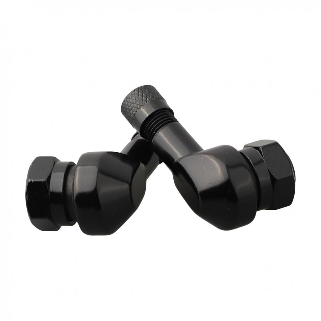 High Quality 90 Degree Angle Motorcycle Valve Stems CNC Aluminum Alloy (2PCS)
