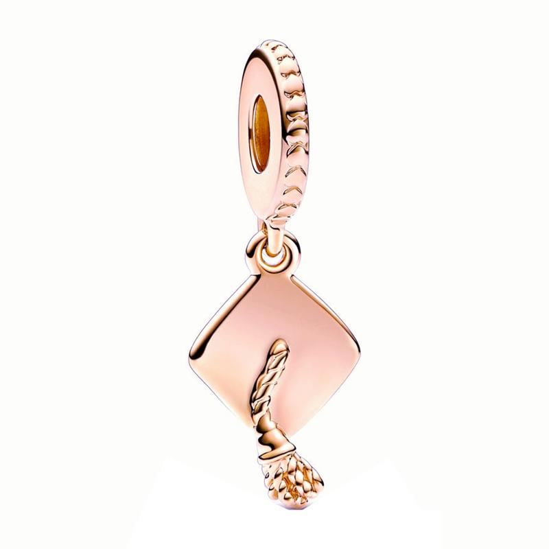 New Sparking Rose Gold Plated Clip Charm Beads Fit Original Snake Bracelet Necklace Beads For Diy Jewelry Women Jewellery Gift