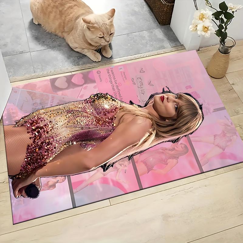 Taylor Swift'S Dress Carpet Rug Soft Washable Antislip Home Living Room Sofa Mats Personalized Christmas Rug