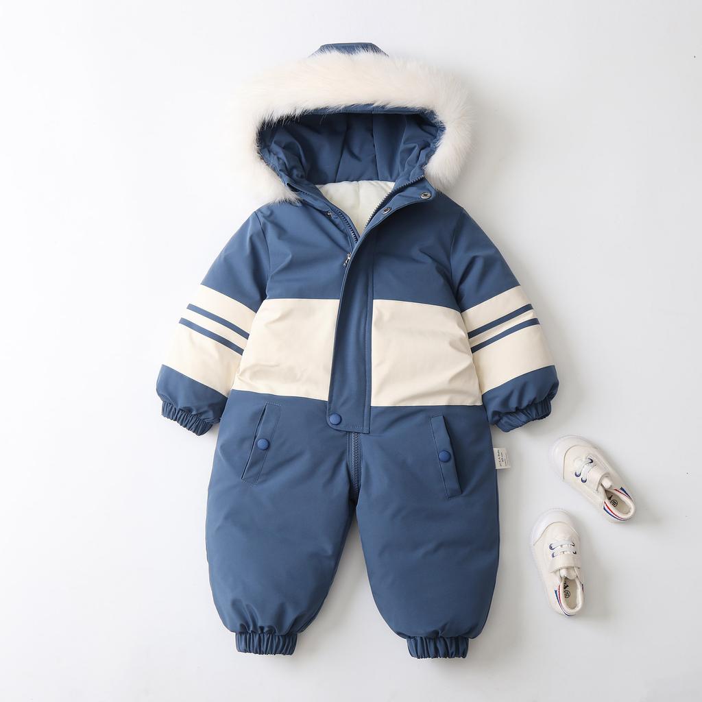 Snowsuit for Kids Toddler One Piece Snowsuit Ski Suits Girls and Boys Hooded Waterproof Jumpsuits Overalls Winter Warm Snowboard Coat Outdoor Jackets