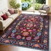 Bohemian Living Room Carpet Large Area Retro Print Bedroom Rugs Machine Washable Foldable Non-slip Coffee Table Floor Mats Tapis