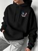 T-shirt à capuche ample pour homme, best-seller automne/hiver, motif drapeau américain et aigle à tête blanche, haut à capuche long sleeve patriotique décontracté street