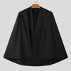 INCERUN Men Spring Open Front Loose Irregular Cloaks Mantle
