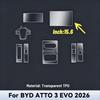 PPF Protection Film for BYD ATTO 3 EVO 2026 Matte Transparent TPU LCD GPS Navigation Gear Panel Center Console Car Accessories