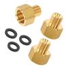 Brass LPG Gas Adapters 3/8" Internal Thread To 1/4" External Reverse Thread Leak Proof Connector LPG Tank Adapter