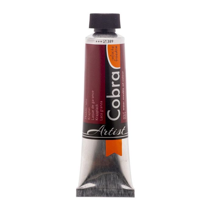 Peinture à l'huile watermixable - Cobra - Madder Lake - Tube 40ml - Rouge - Artistes