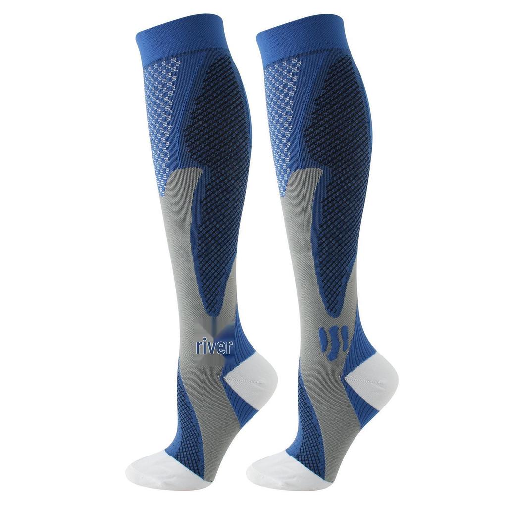 Breathable Non-slip Calf Compression Socks for Sports, Marathon, Aerobics, and Running