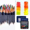 Watercolour Colouring Pencil Set with Brush Water-Soluble Coloured Pencils in Metal Case for Kid Adult Artist Coloring