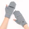 Fingerless Mittens Knitted Gloves Warm