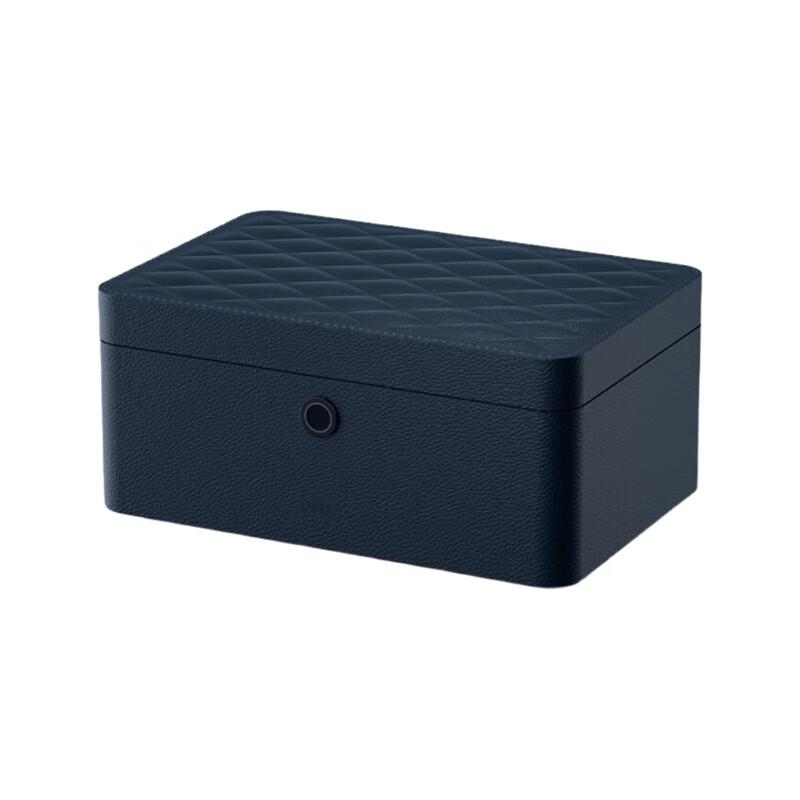Deli PU Leather Fingerprint Home Safe Box
