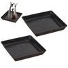 2pcs Square Plant Saucer 35cm Plant Saucer Tray Heavy Duty Plastic Plant Trays Flower Pot Indoor Outdoor Home Garden Supplies