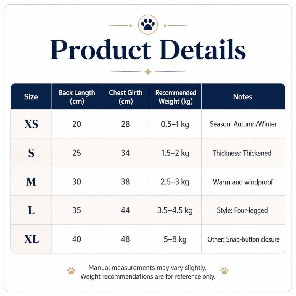 Plush Dog Warm Clothes Windproof Dog Bodysuit Fashion Pet Clothes Cat