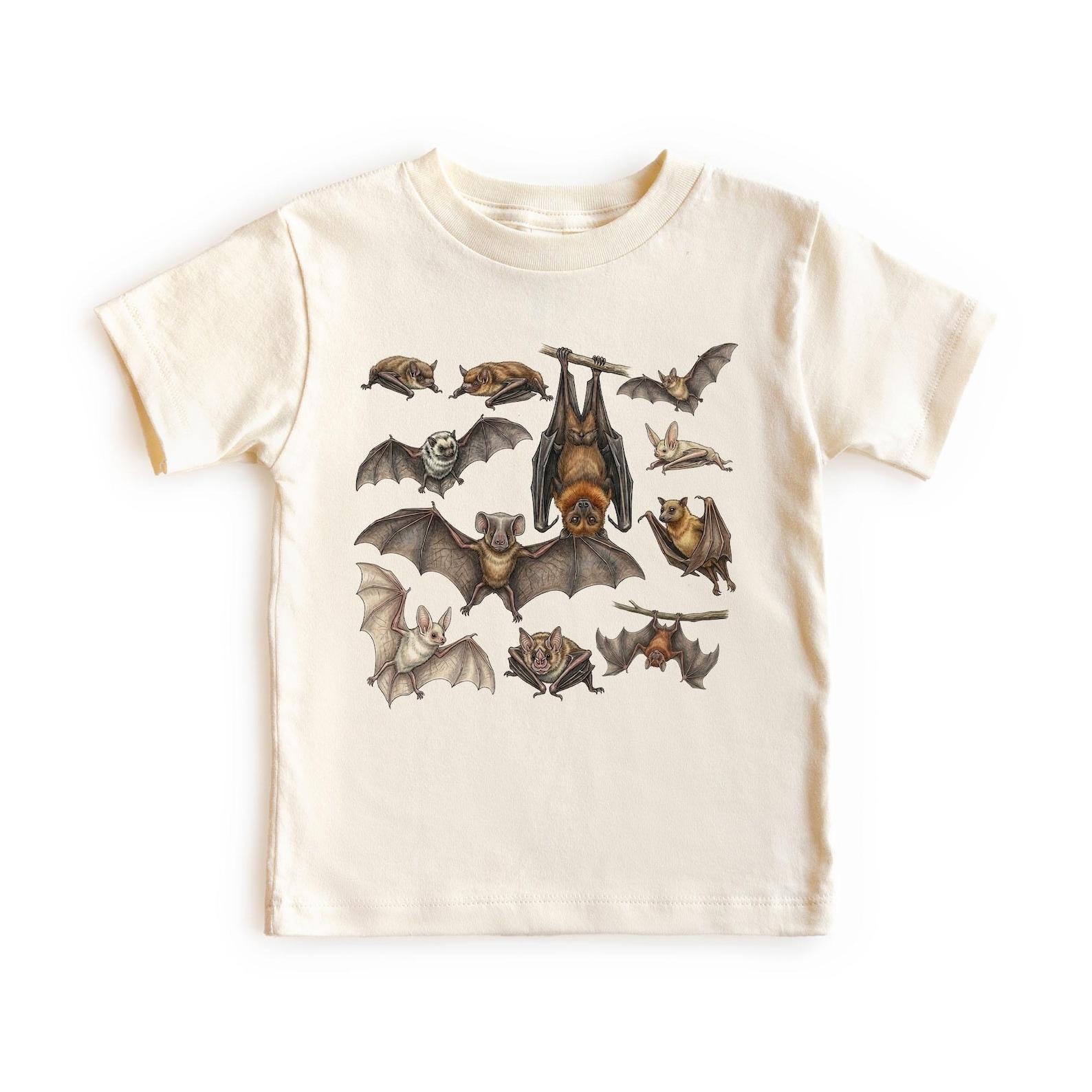 Bats Of The World Field Guide Unisex Adult Youth T-Shirt 150