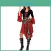 Stunning Women's Caribbean Pirate Costume Featuring Jack Sparrow Inspired Design For Halloween Parties