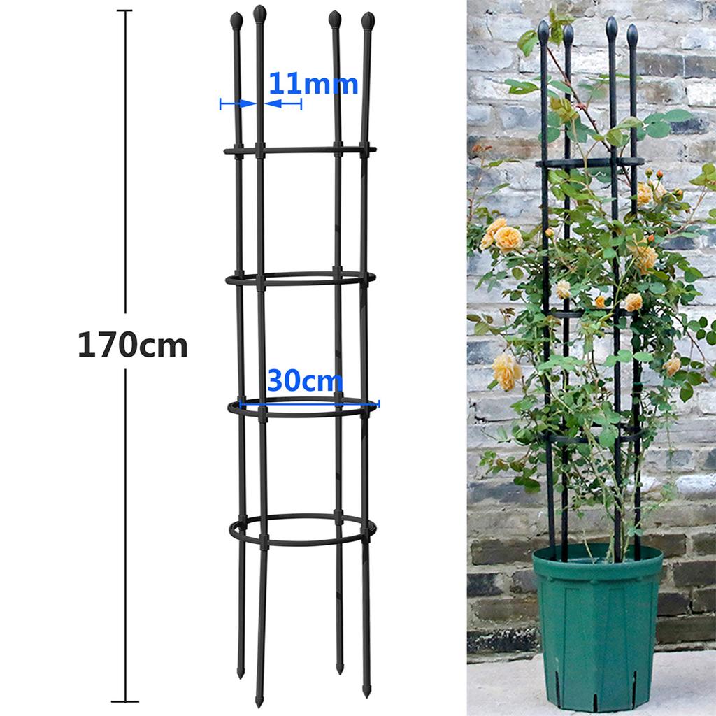 Garden Trellis Shelf Flower Tower Support Rack Plug-in Frame Rose Vine Tomato Climbing Trainer Plant Vegetable Growing Stander