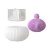 Creative Silicone Mold Striped Pattern Storage Box Moulds Plant Pots Molds Silicone Texture for Crafting Enthusiasts