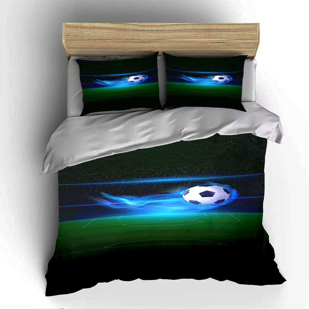 Soccer Ball Bedding Set Bedding set (1 duvet cover, 2 pillowcases, duvet not included)