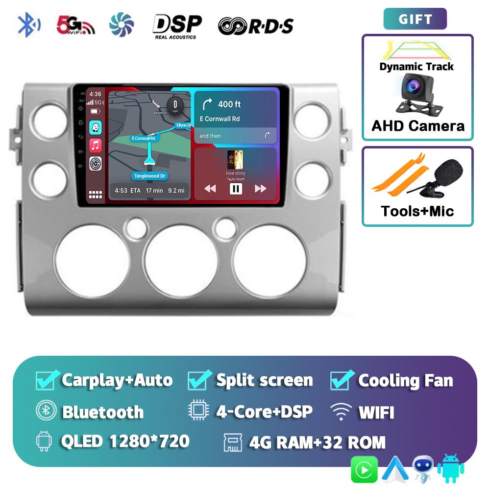 Android14 Car Radio For Toyota FJ Cruiser J15 2006 2007 2008 2009 2010 -2020 Smart Touch Screen Multimedia Player GPS Navigation