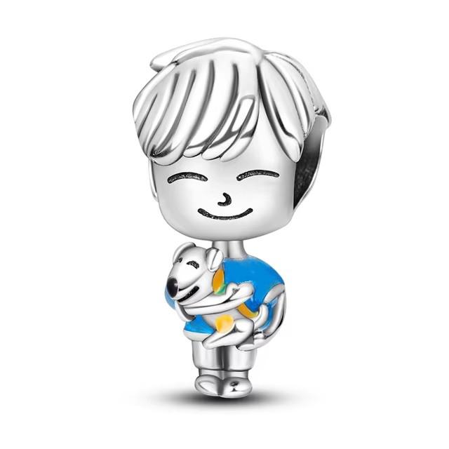 New -Selling Best Friend Series Coffee Boys And Girls Charm Fashionable Pendant Fit Original Women Bracelet Jewelry Gift