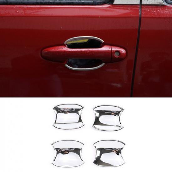 

ABS Silver Side Door Handle Bowl Trim Fit For Toyota Tacoma 2016-