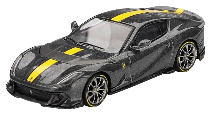 Sunrich BBR Scale Ferrari 812 Competition Giallo Competizione Finished Product BBRFER64009 1/64