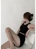 Lisa-Style Hip-Hop Jazz Black Slimming Shorts - Spicy Tight Hip-Hugging Elastic Hot Pants