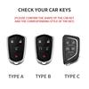Suede Car Key Case Cover For Cadillac Escalade ESV SRX STS XT4 CT4 CT5 ATS CT6 CTS DTS XT5 Car Key Protective Shell Accessories