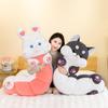 Adorable Caterpillar Pet Pillow Two Ha Meng Rabbit Doll Present For Children Girlfriend Birthday Soft Toy Plushie
