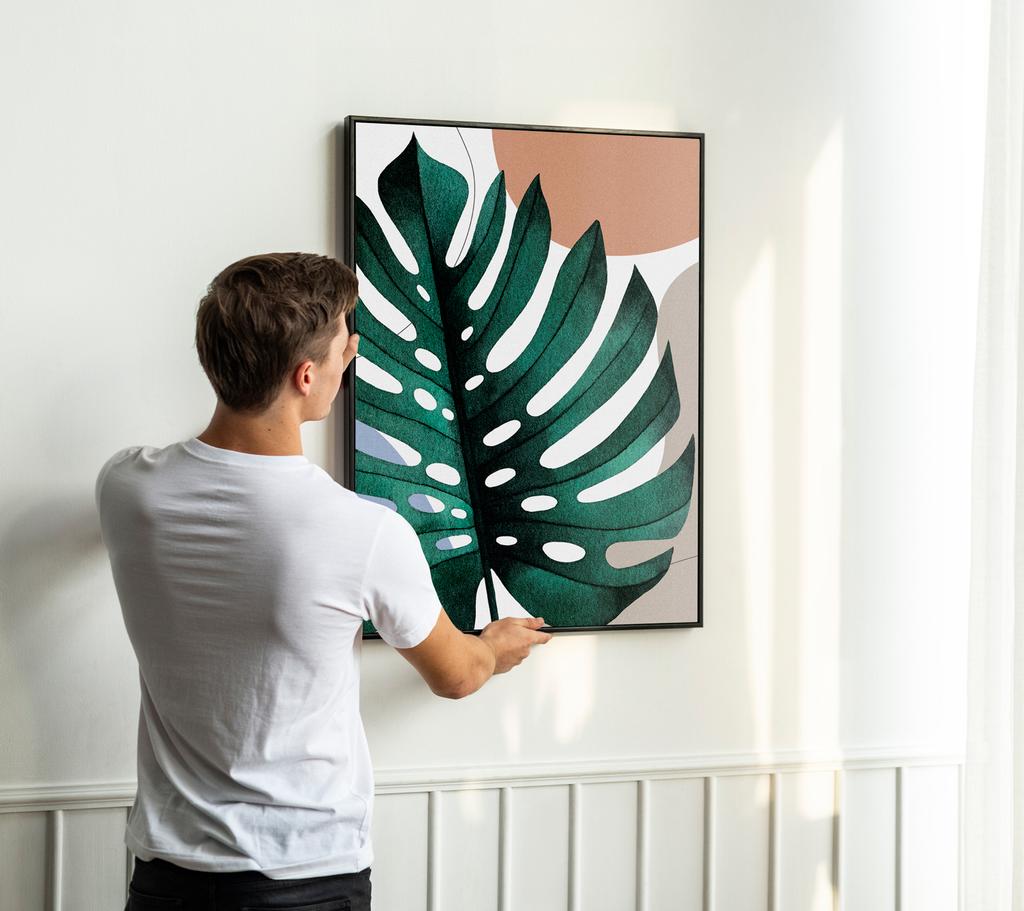 Poster Boho Posters Monstera Leaf