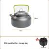 Portable Outdoor Camping Cookware Set with Kettle, Frying Pan, and Tableware Gear