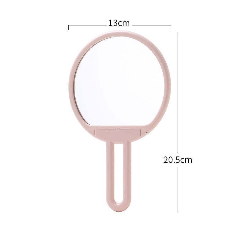 Clear Folding Handheld Makeup Mirror Dressing Mirror Student Girl Desktop Portable Dormitory Handy Cosmetic Mirror