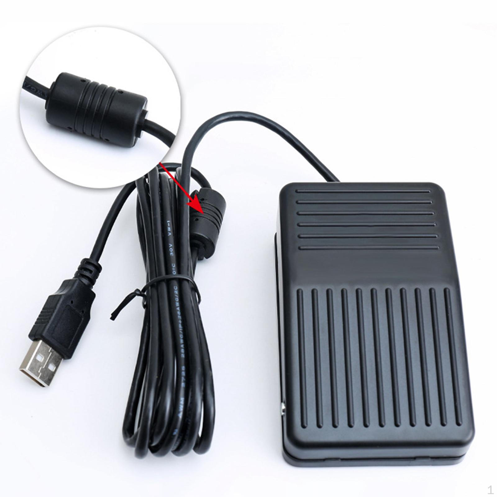 

Игровая педаль USB Foot Control Игровое оборудование AntiSlip Switch для without mark