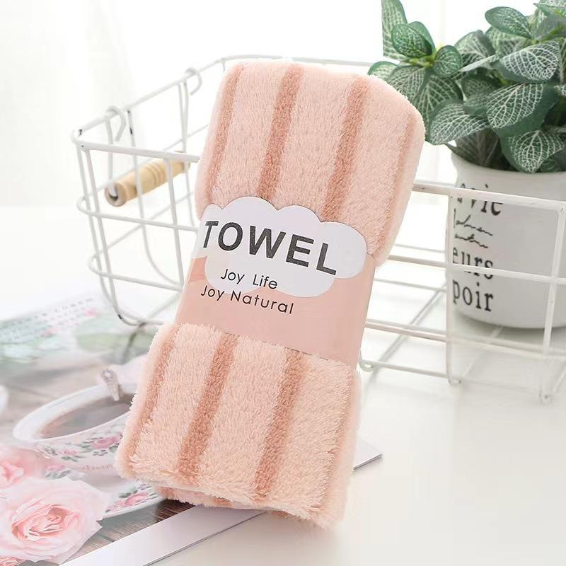 [5 packs of single 30 * 60cm] High-density coral fleece towels are soft and absorb water without shedding hair