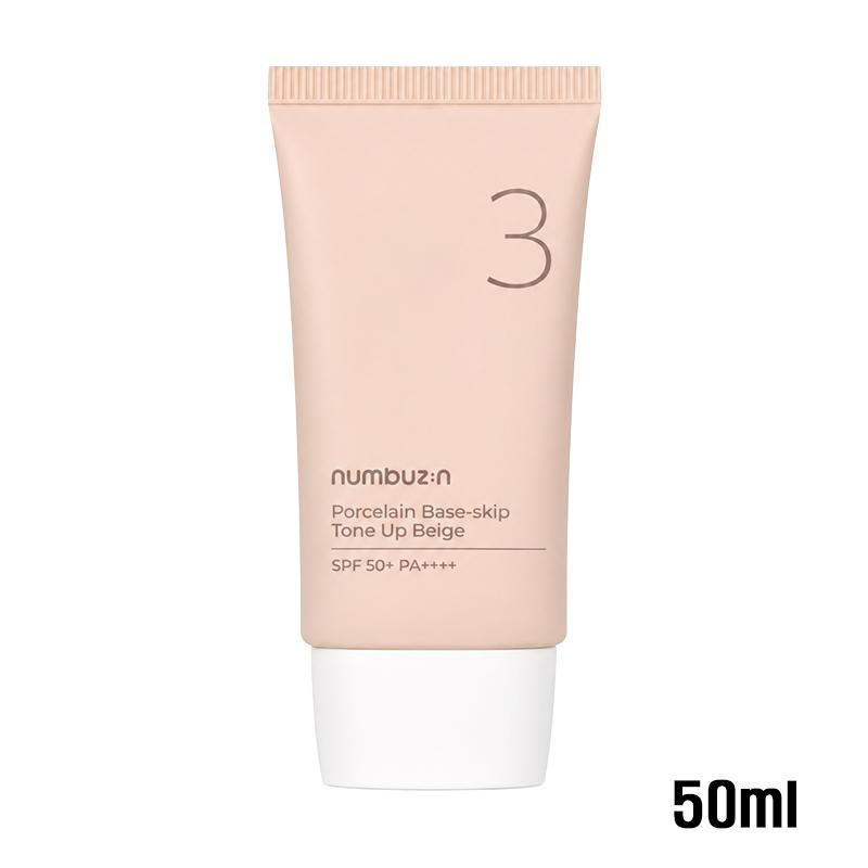 NUMBUZIN No. 3 Base in Porcellana-salta Tono Up Beige BB+Fondotinta+Primer+Protezione Solare 35ml, 50ml SPF50+ PA++++ Il più venduto in Oliveyoung Corea (6 Opzioni)