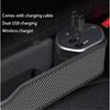 Car Seat Gap Storage Organizer With Wireless Charging For Iphone And Android