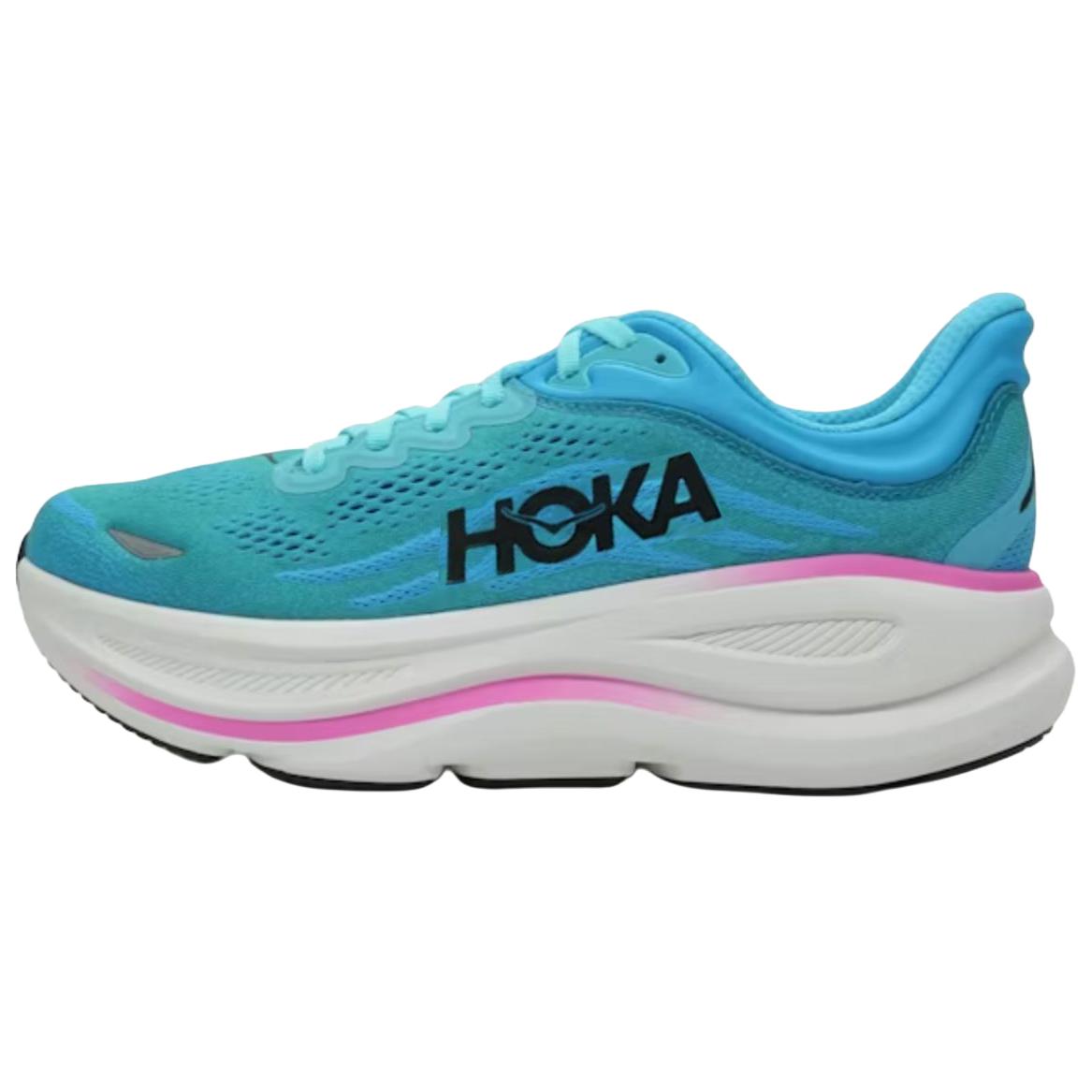 

HOKA ONE ONE Bondi 9 Skyward Blue Neon Fuchsia Women s 1162012-SNNF 37