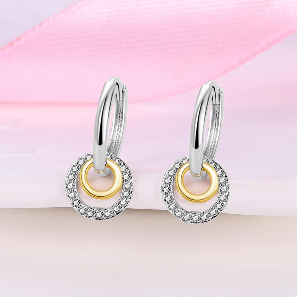 Copper Plated Woman Hoop Earring Original Pendientes Luxury Jewelry Gift