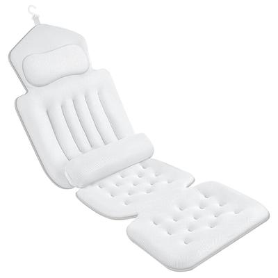 Bath Bath 3D Breathable 192 Matrix Suction Bath Bath Headrest Adjustable Lumbar Day Gift Pillow, Cushion, Mesh, Cups, Non-Slip, Washable,