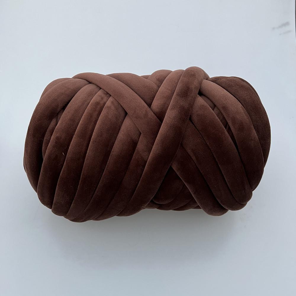 DIY Crystal Velvet Core-Filled Yarn: 3cm Thick Handmade Wool Blanket, Fabric Strip, Pillow, Cat Bed Yarn