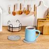 8/10 Pcs Cotton Rope Woven Trivet Placemats Braided Hot Pads Natural Dinner Plate Mat Set  Desk