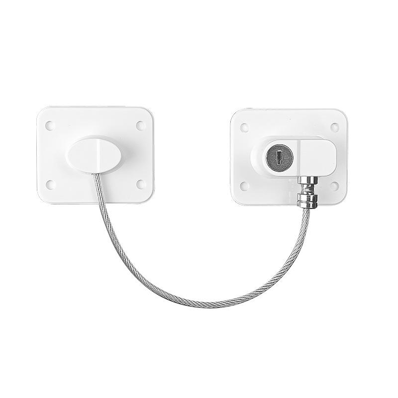 Childproof Window & Door Safety Lock - Keyed, Punch-Free, Universal Steel Cable Limiter