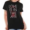 Anti Valentijnsdag Liefde in de Lucht Gasmasker Dames Grafisch Ronde Hals T-shirt Tee