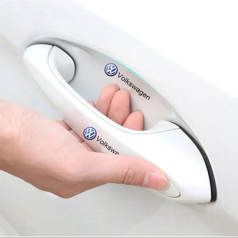 hijk1 ·Car Door Bowl Handle Anti Scratch Film Sticker Protection Accessories For VW GTI Golf Polo Passat CC Tiguan Arteon Magotan Jett
