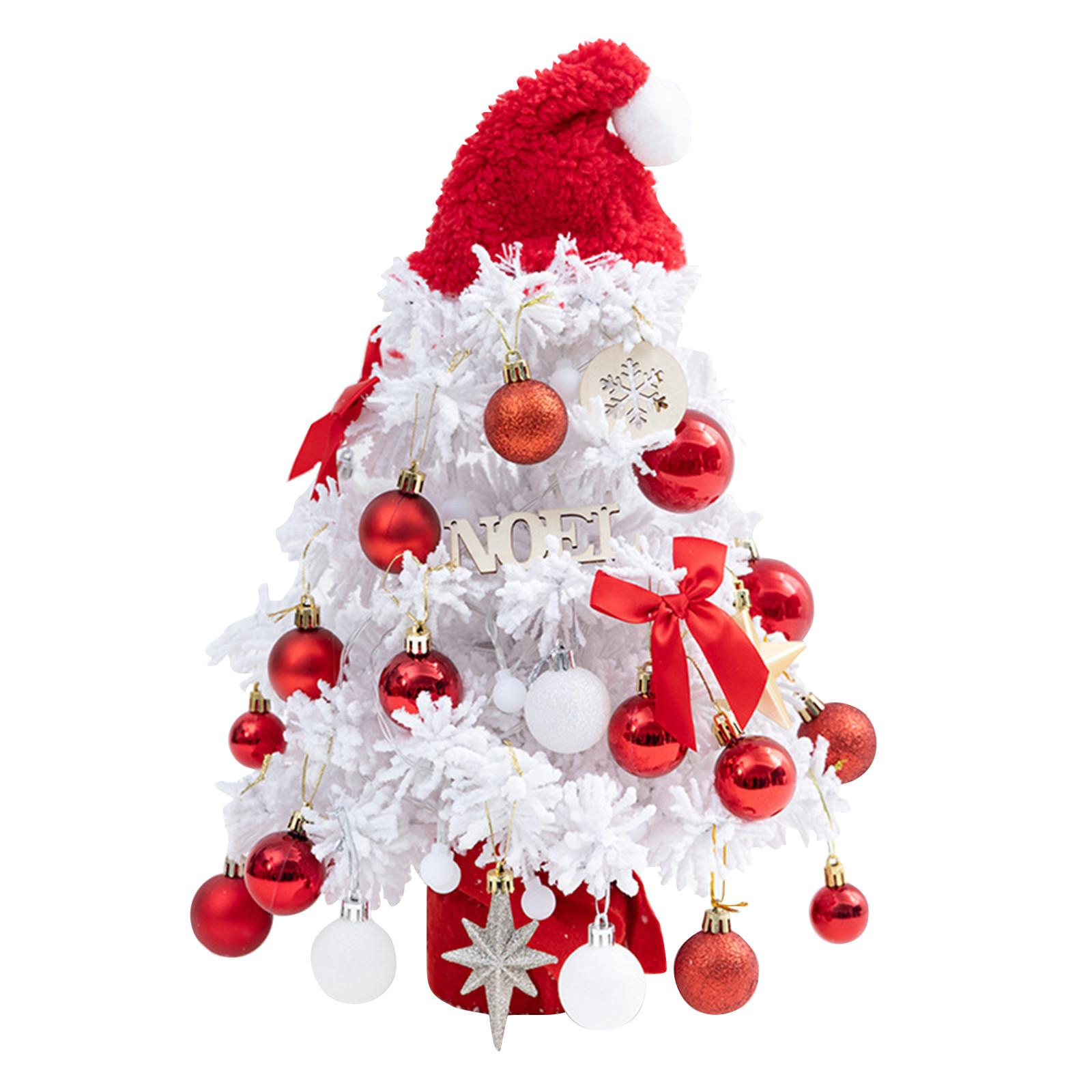 

Artificial Christmas Tree, Small Christmas Tree With Lights, Desktop Decoration Tree, Table Top Christmas Tree One Size красный