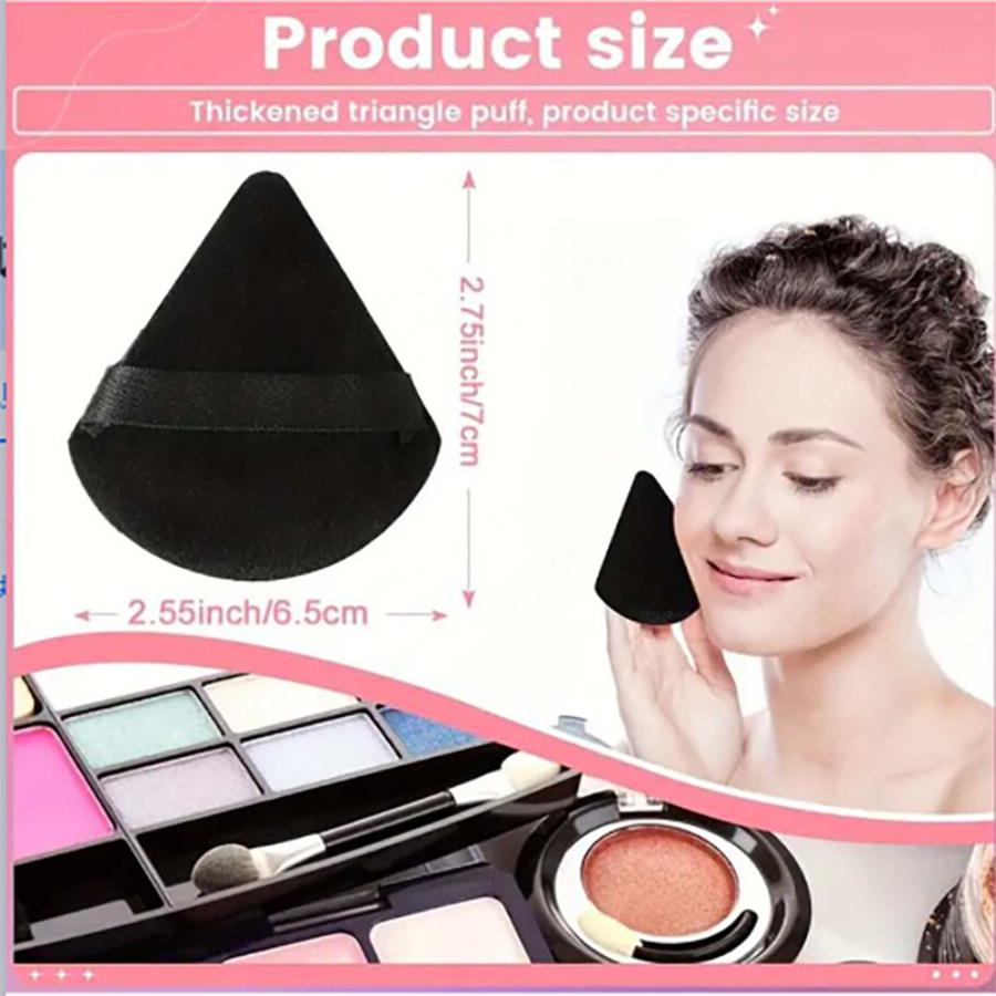 5 Stück neue dreieckige Schwamm-Puffs mit einem weichen, hautfreundlichen und zarten Make-up-Gefühl, geeignet für den Heim- oder Reisegebrauch
