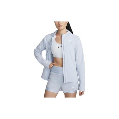 Swift UV Solid Color Hooded Zip Casual Long Sleeve Sun Protection Top Women Tops Light-Blue FB7481-440