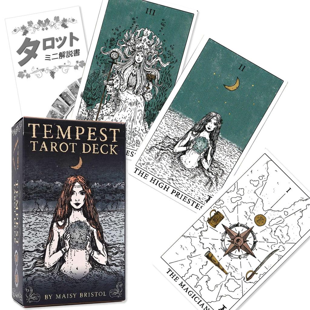 Tempest Tarot Tarot Japanese Instruction Manual Authentic Tarot 78 Cards Deck, Reading, Included, Cards,