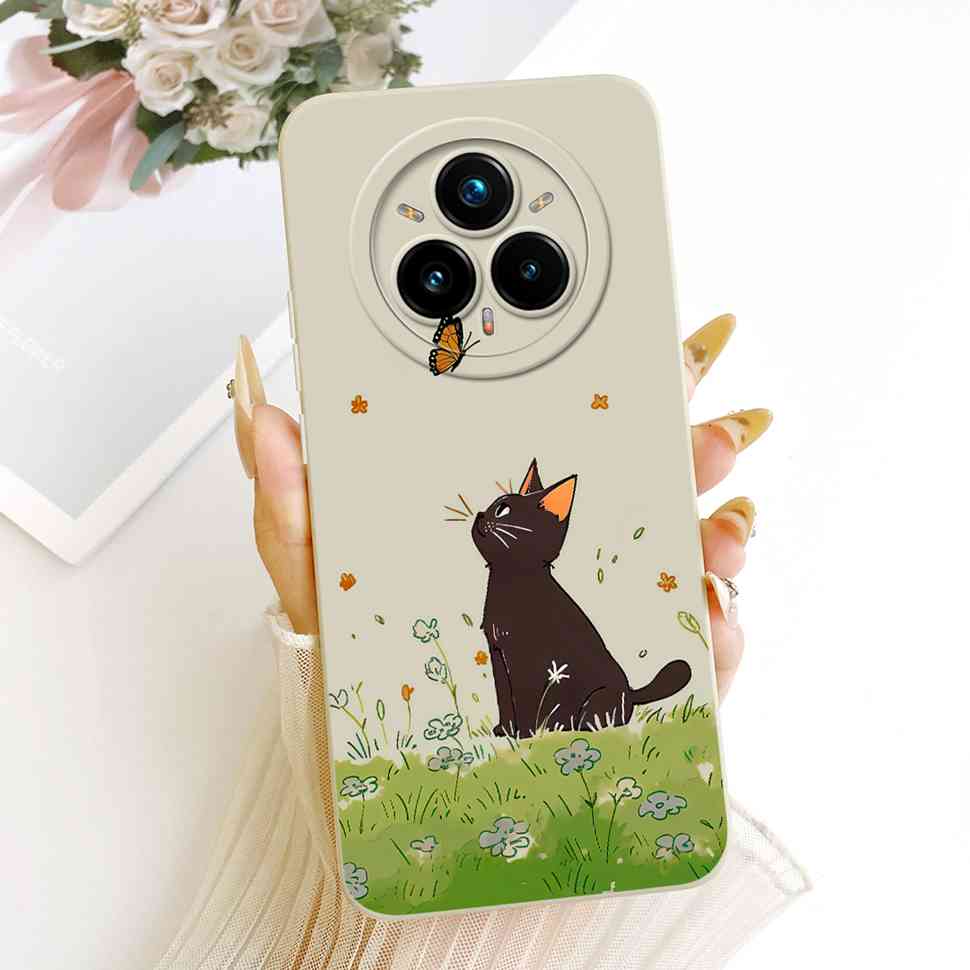 For Realme 14 Pro Plus 5G Phone Case Realme14Pro+ 5G Luxury Cat Butterfly Soft Silicone For Realme 14 ProPlus 2025 RMX5051 Coque