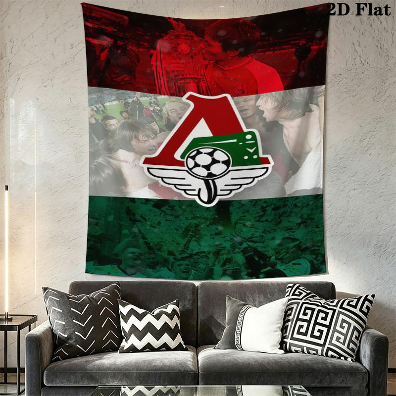 Lokomotiv Moscow Surge Wall Hanging Printed Fabric Blanket Decorative Tapestries for Bedroom Living Room Home Decor